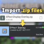 import zip files into minecraft bedrock